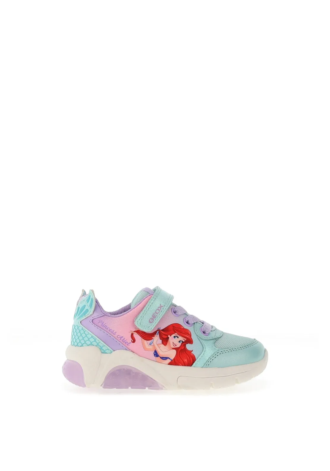 Geox Girls Fadinlight Light Up Trainer, Blue