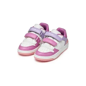 GEOX Washiba - Gilrs Velcro Trainer in Pink/Purple