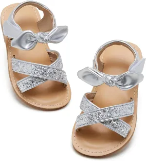 Girls Open Toe Flat Sandals Summer Casual Toddler Little Kid Sandals