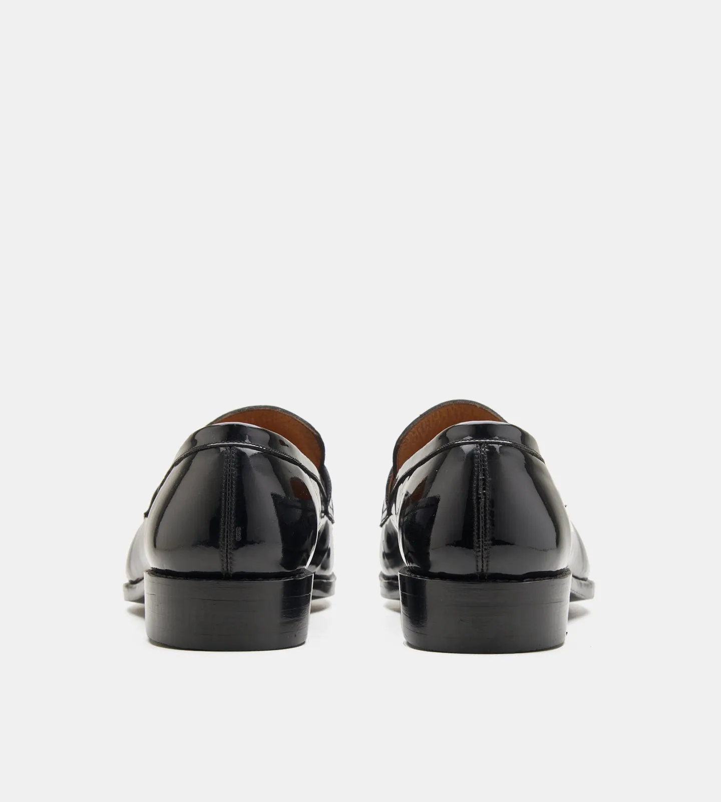 Goodyear Welted Black Patent Tassel Loafers
