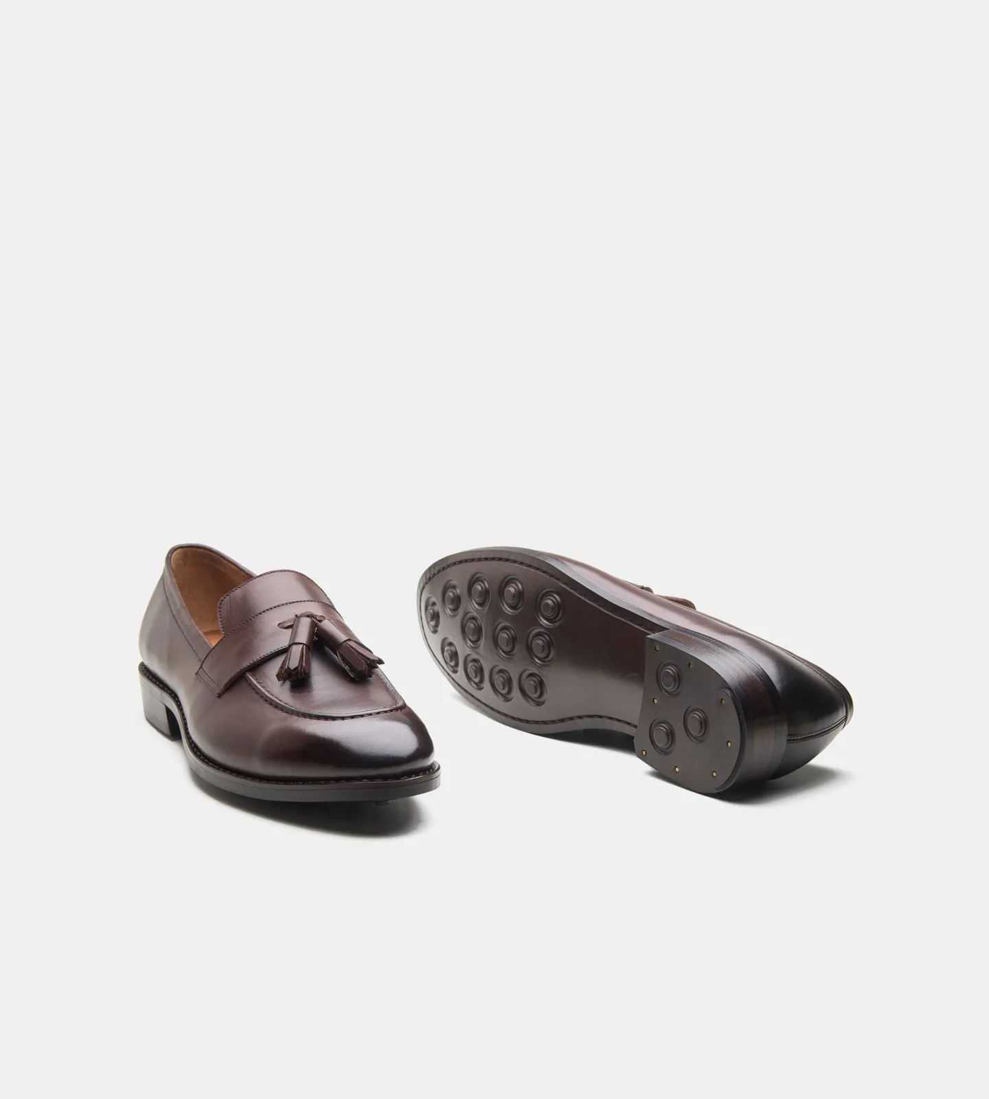 Goodyear Welted Brown Tassel Loafers