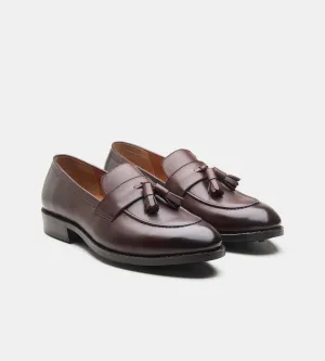 Goodyear Welted Brown Tassel Loafers