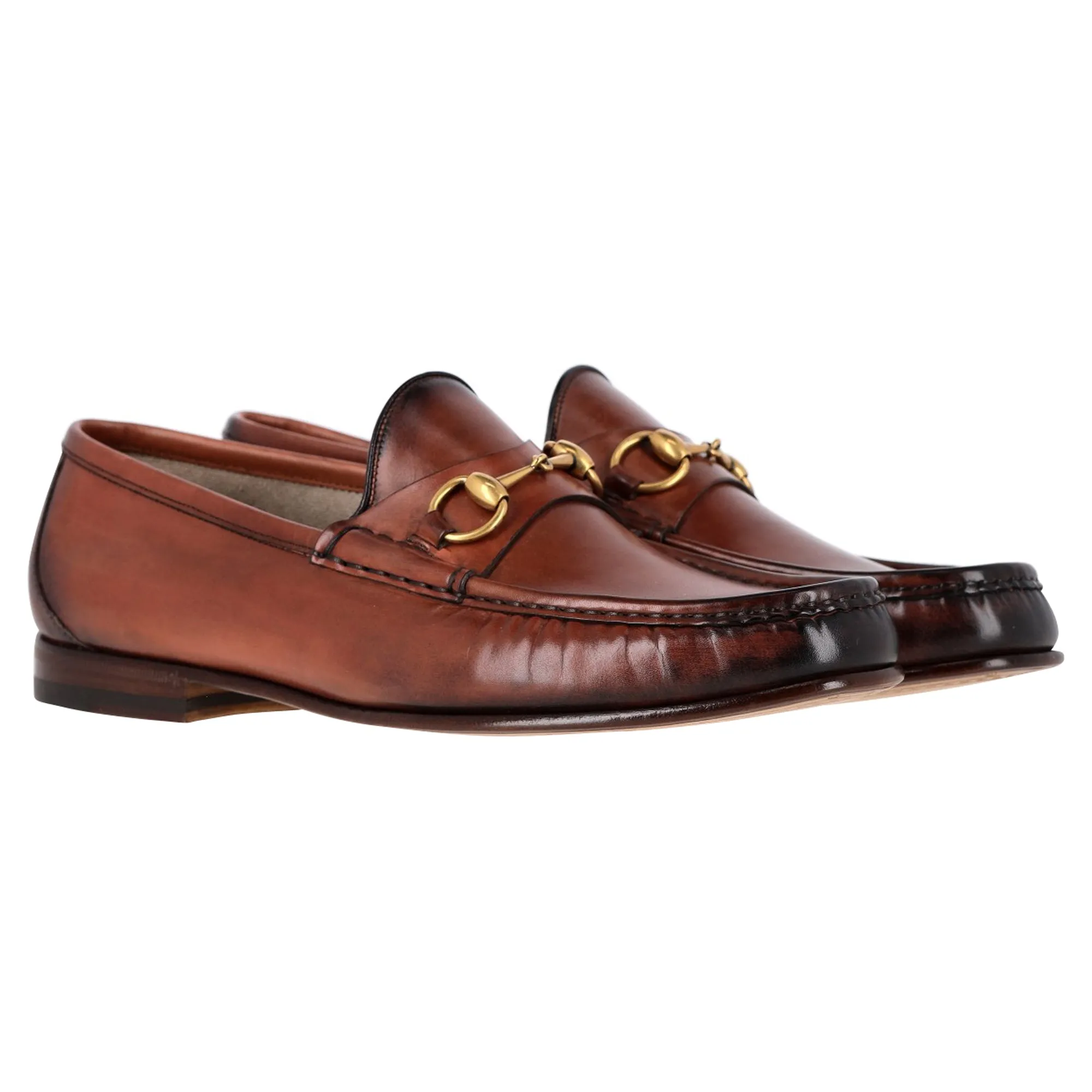 Gucci Brown Horsebit 1953 Loafers in Brown Leather