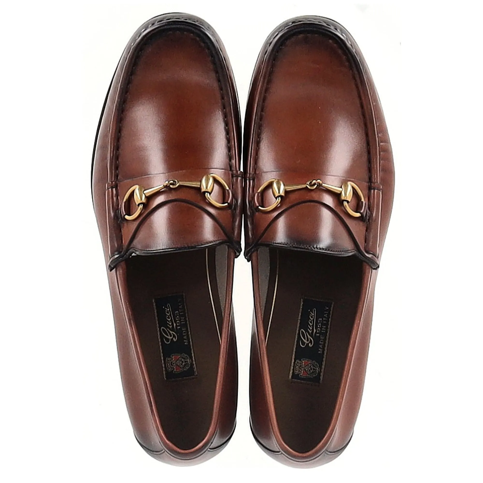 Gucci Brown Horsebit 1953 Loafers in Brown Leather