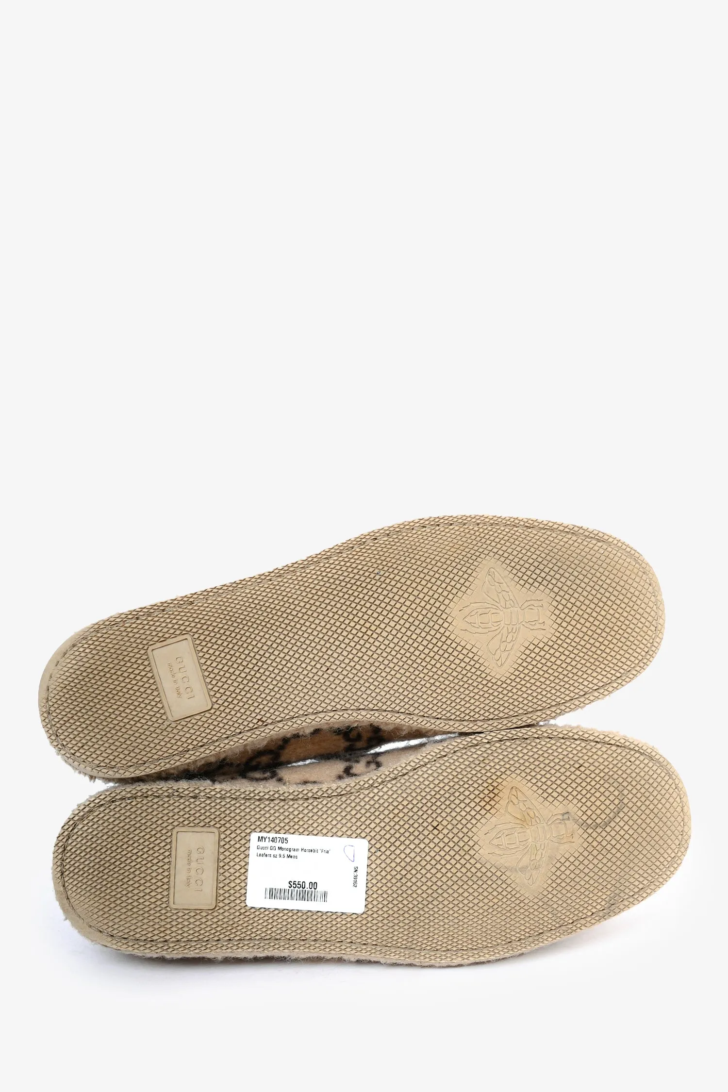 Gucci GG Monogram Horsebit 'Fria' Loafers Size 9.5 Mens