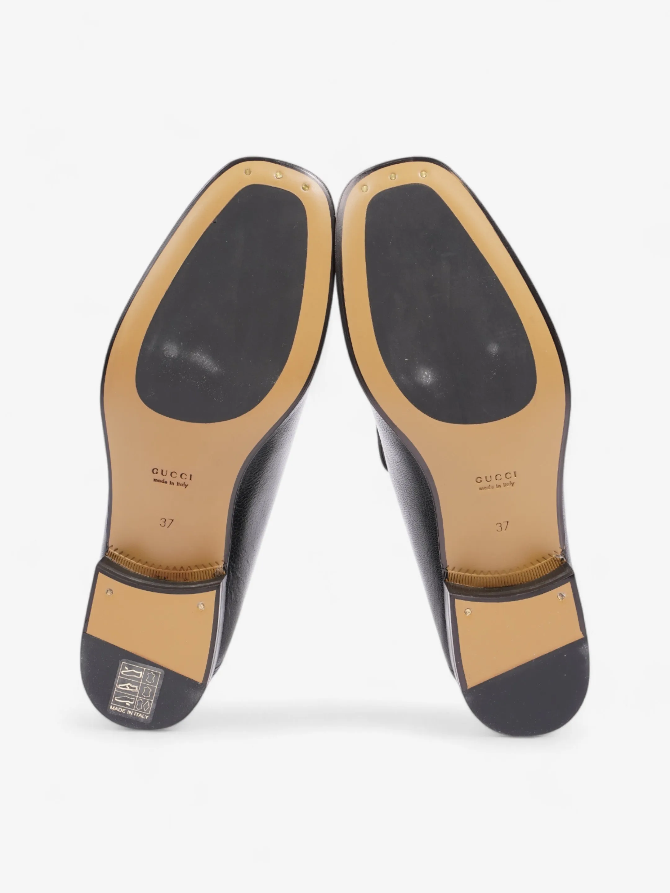Gucci Horsebit Loafers Black Leather EU 37 UK 4