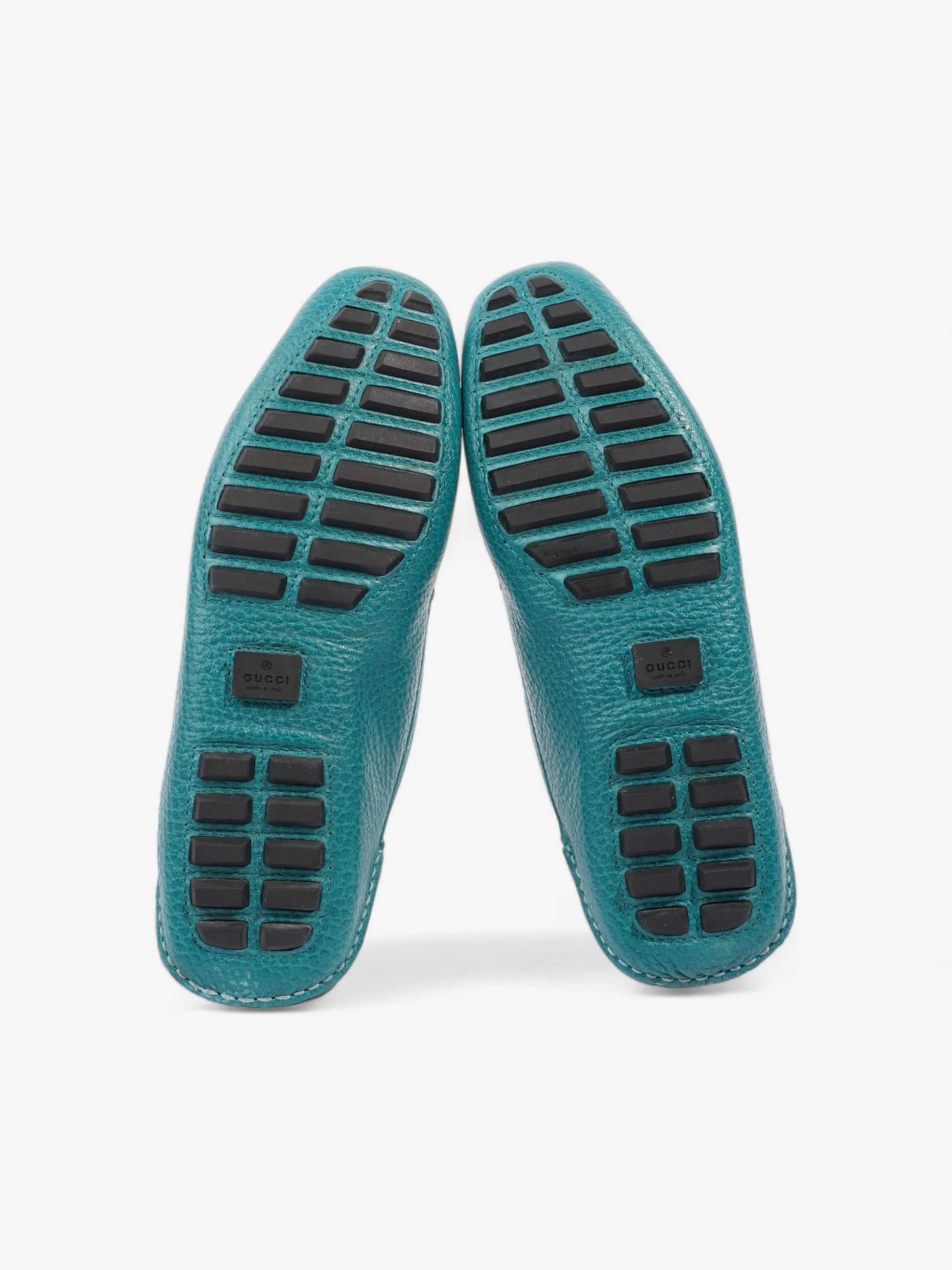 Gucci Horsebit Slip On Loafers Turquoise Blue  Leather EU 39 UK 6
