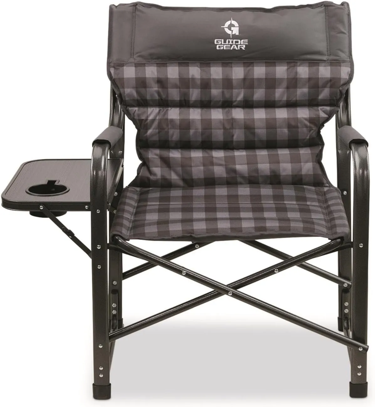 Guide Gear XL Comfort Padded Director’s Camp Chair; 400-lb. Capacity, for Camping, Fishing or by The Beach and Swimming Pool