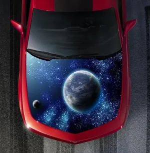 H123 Galaxy - Hood WRAP - Wraps Decal Sticker Tint Vinyl Image Graphic Carbon Print Laminated Printed Fiber