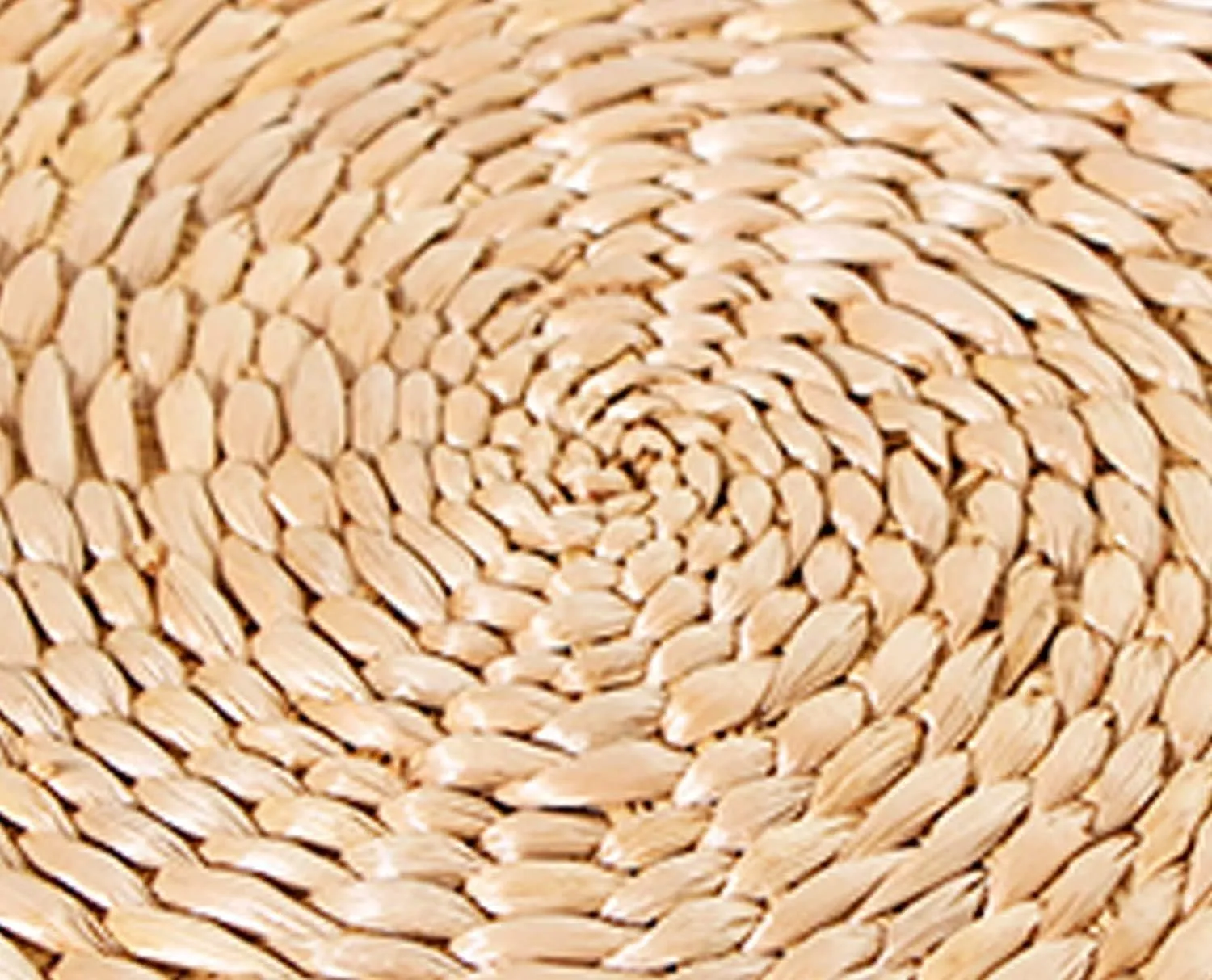 Handcrafted Eco-Friendly Breathable Padded Knitted Straw Flat Seat Cushion/Straw futon Cushion (Round Silk Wadding Filling 45cm(17.72in) 1 pcs