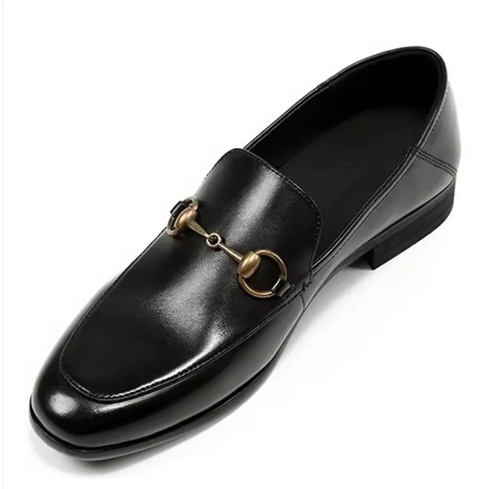 Handcrafted Men's Cow Premium Leather Horsebit Loafers