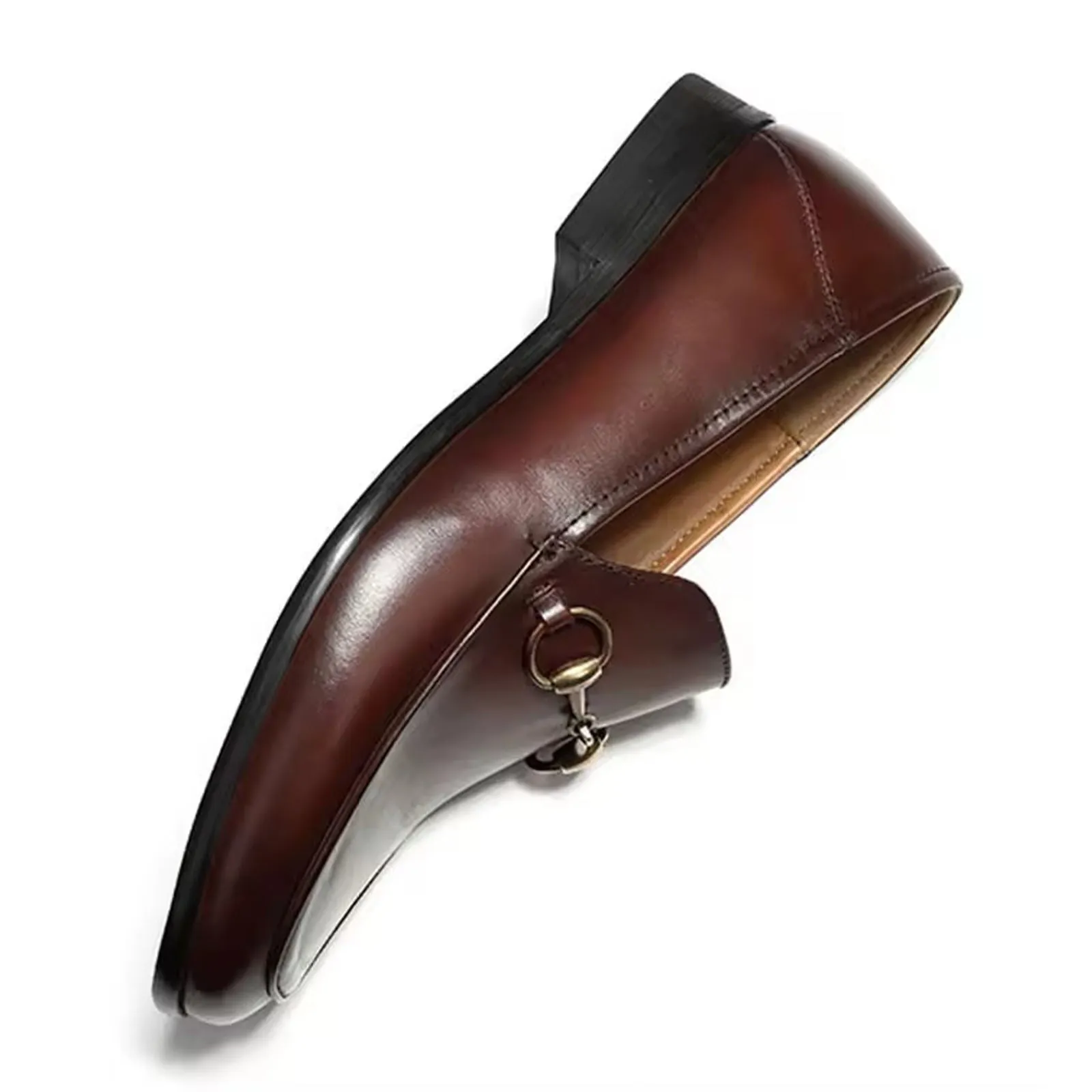 Handcrafted Men's Cow Premium Leather Horsebit Loafers
