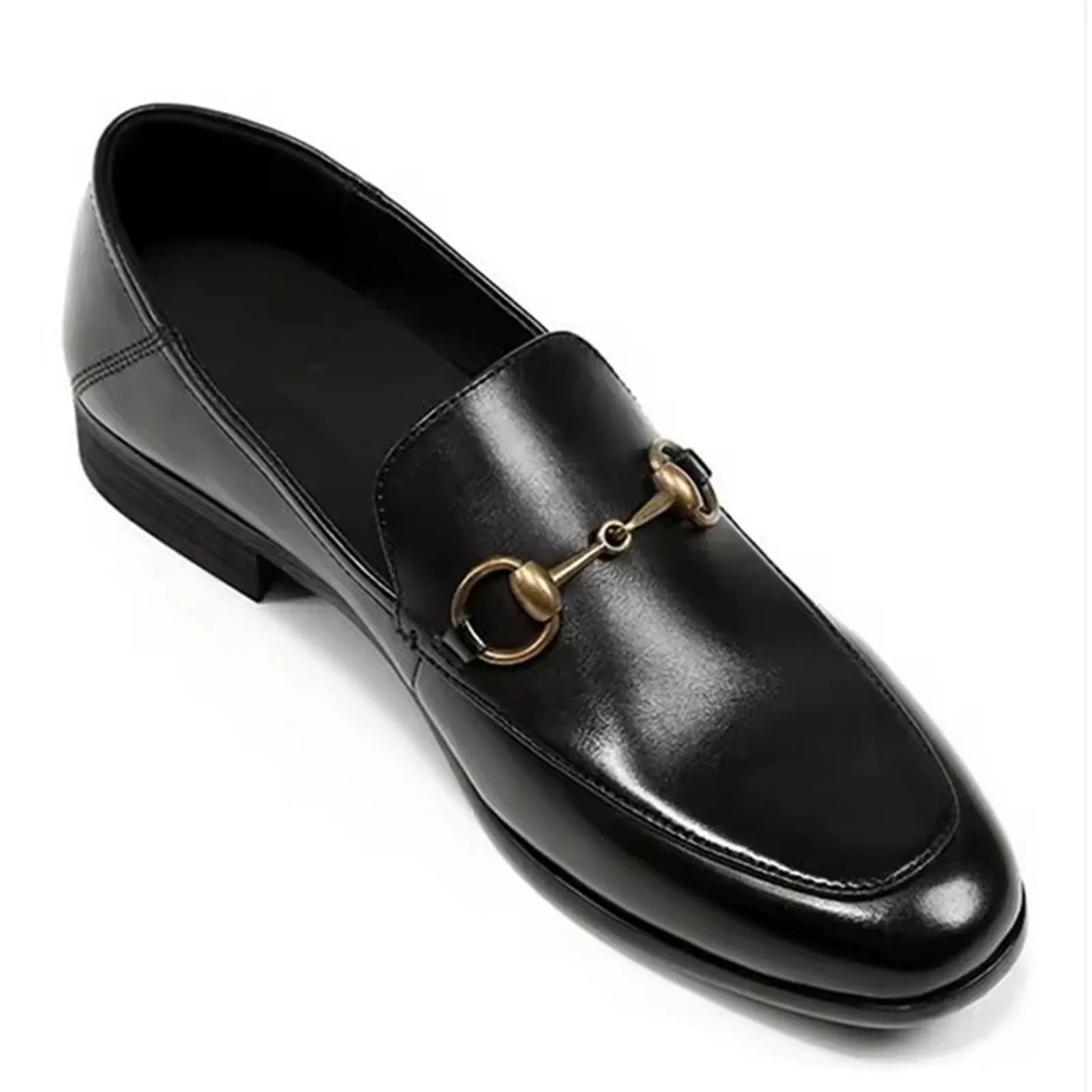 Handcrafted Men's Cow Premium Leather Horsebit Loafers