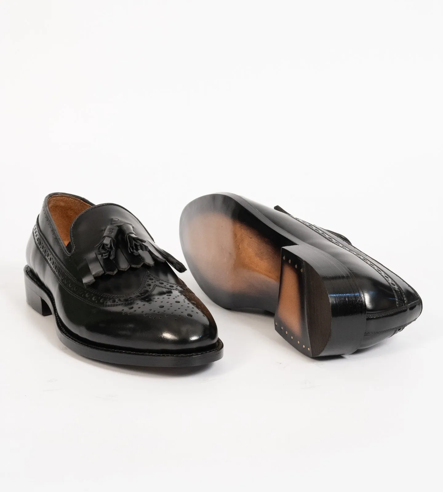 Handwelted Michigan Full Grain Brogue Tassel Loafer