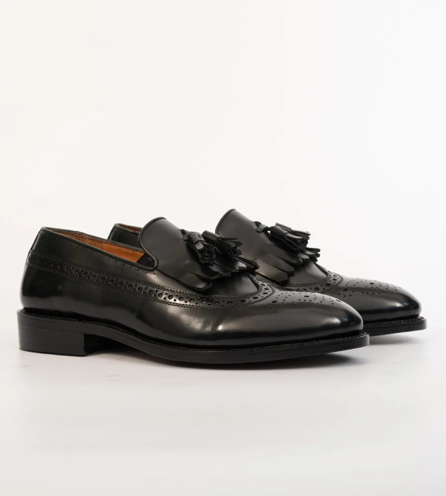Handwelted Michigan Full Grain Brogue Tassel Loafer