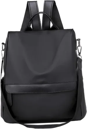 Hemoton Stylish Oxford Cloth Backpack for Women and Students Multifunctional Design Classic Black and Practical Everyday Use
