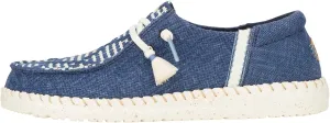 HEYDUDE Wendy Funk Coastal Jute Navy Blazer Size 5, Women’s Shoes, Women’s Slip-on Loafers, Comfortable & Light-Weight