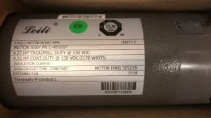 H.F Exchange Treadmill Drive Motor with Flywheel 4.25 HP 130VDC/3170 Watts Powerful DC Motor for Smooth Operation Easy Replacement P/N L-405557 or 405699 Work with FreeMotion VMTL298110