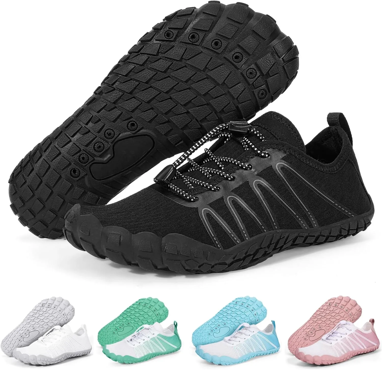 Hike Barefoot Water Shoes Women Men, Pro Grounded Footwear Womens Mens Breathable Wide Toe Box Grounding Unisex for Outdoor Beach Swim Pool Hiking Kayaking Surfing