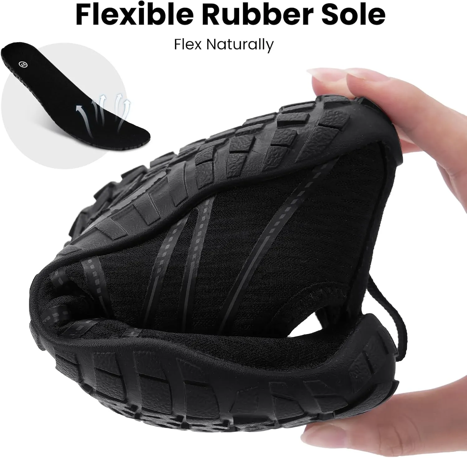 Hike Barefoot Water Shoes Women Men, Pro Grounded Footwear Womens Mens Breathable Wide Toe Box Grounding Unisex for Outdoor Beach Swim Pool Hiking Kayaking Surfing