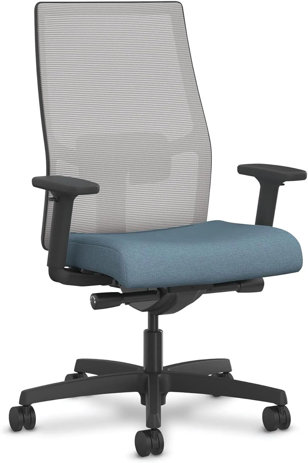 HON Ignition 2.0 Ergonomic Office Chair - Tilt Recline, Swivel Wheels, Comfortable for Long Hours in Home Office & Task Work, Executive, Blue