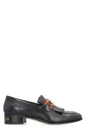Horsebit leather loafers