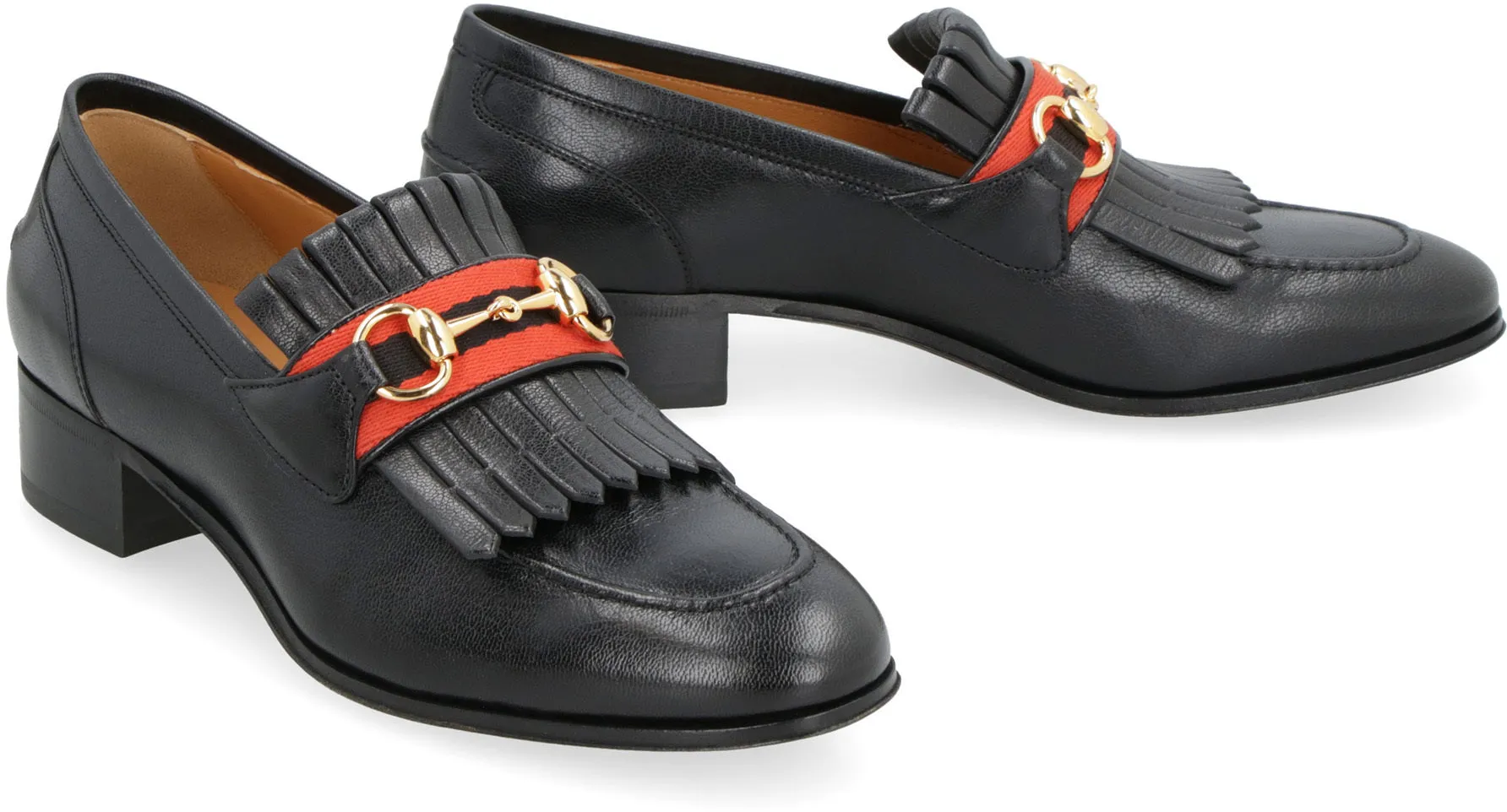 Horsebit leather loafers