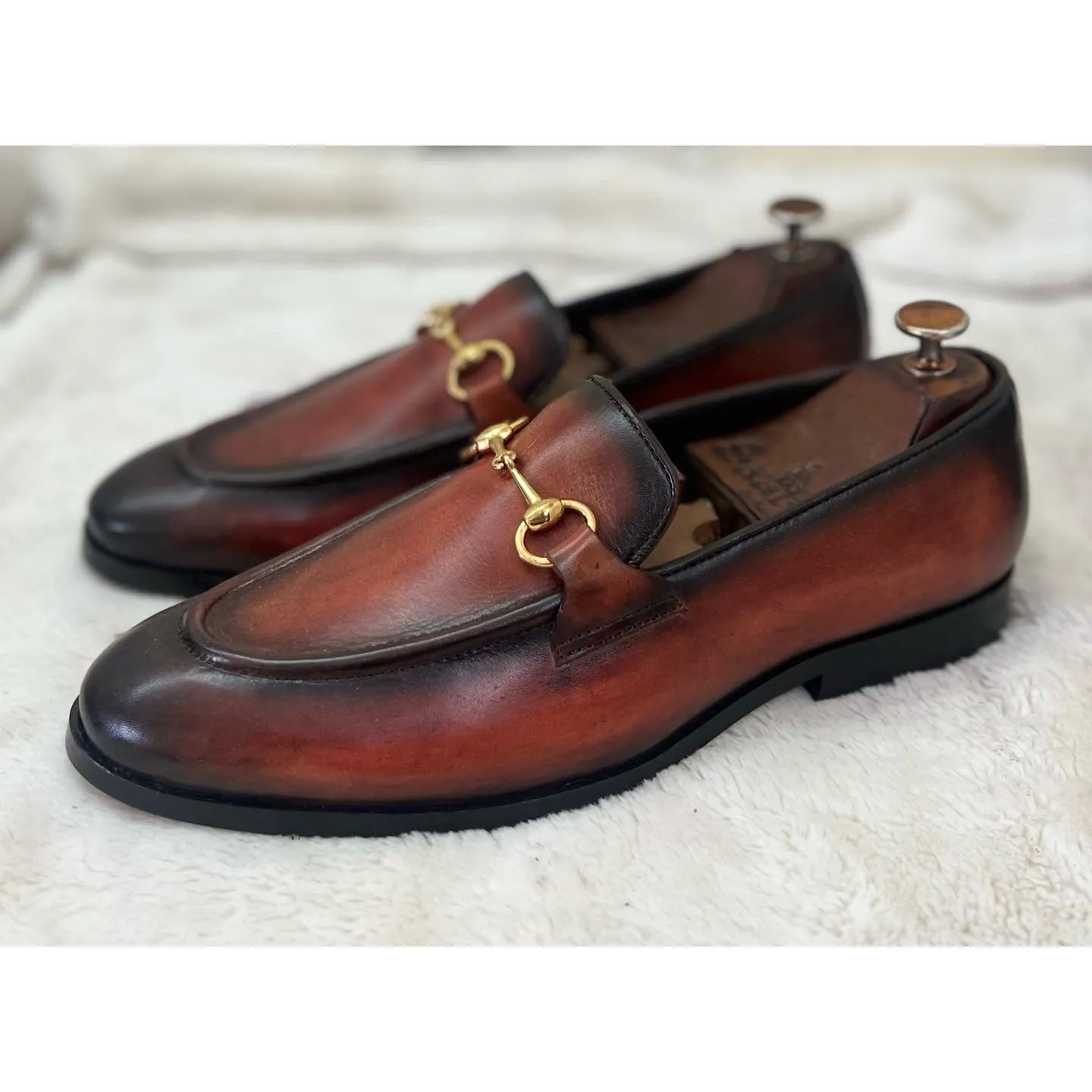 Horsebit Loafers Hand Patina