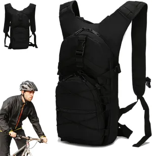 Hydration Packets, 15L Oxford Cloth Hydration Backpack with Multi Pockets, Lightweight Water Backpack for Camping, Travel, Riding, Climbing