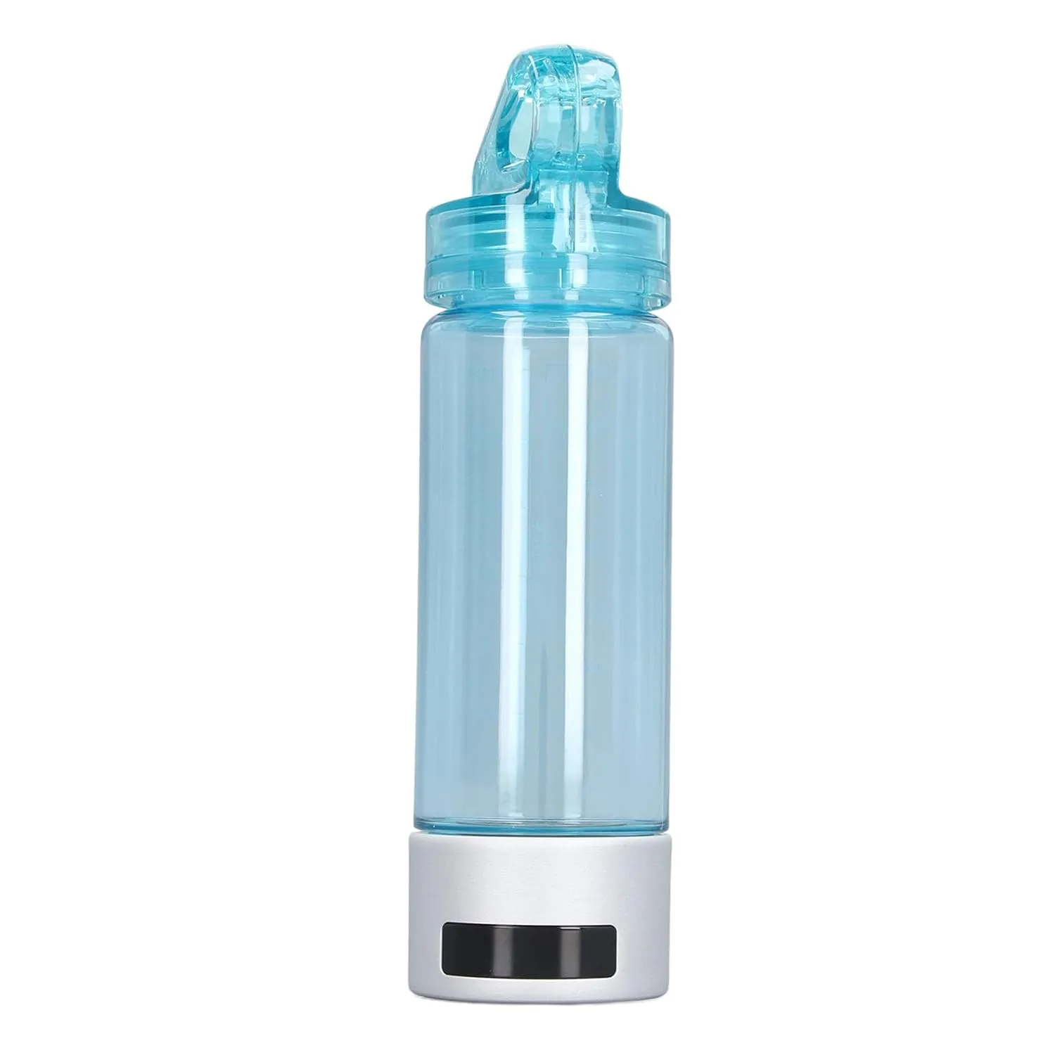 Hydrogen Rich Water Health Cup, Hydrogen Water Bottle 600-1600ppb 1300MAH USB Rechargeable 5V 1A for Home (Silver)