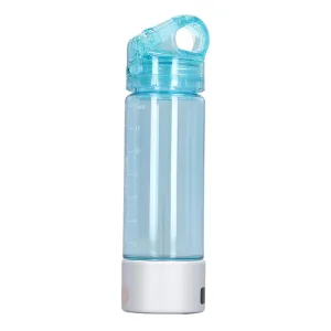 Hydrogen Rich Water Health Cup, Hydrogen Water Bottle 600-1600ppb 1300MAH USB Rechargeable 5V 1A for Home (Silver)