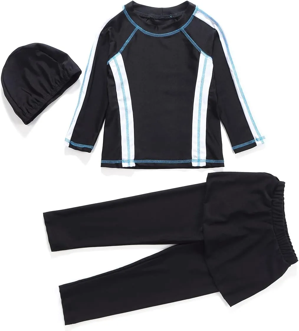 IBTOM CASTLE Kids Girls Modest Swimwear Swimsuit Burkini Long Sleeves Shirts Pants Hijab Islamic Muslim ​Bathing Suit