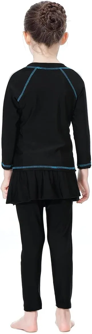 IBTOM CASTLE Kids Girls Modest Swimwear Swimsuit Burkini Long Sleeves Shirts Pants Hijab Islamic Muslim ​Bathing Suit