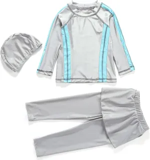 IBTOM CASTLE Kids Girls Modest Swimwear Swimsuit Burkini Long Sleeves Shirts Pants Hijab Islamic Muslim ​Bathing Suit