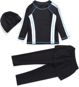 IBTOM CASTLE Kids Girls Modest Swimwear Swimsuit Burkini Long Sleeves Shirts Pants Hijab Islamic Muslim ​Bathing Suit