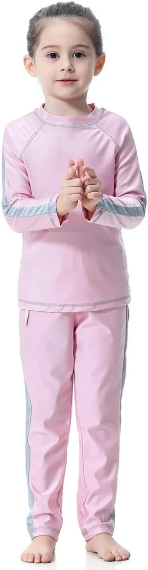 IBTOM CASTLE Kids Girls Modest Swimwear Swimsuit Burkini Long Sleeves Shirts Pants Hijab Islamic Muslim ​Bathing Suit