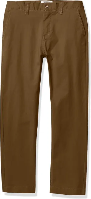 Isaac Mizrahi Men's Boy's Slim Fit Adjustable Waist Stretch Cotton Pant