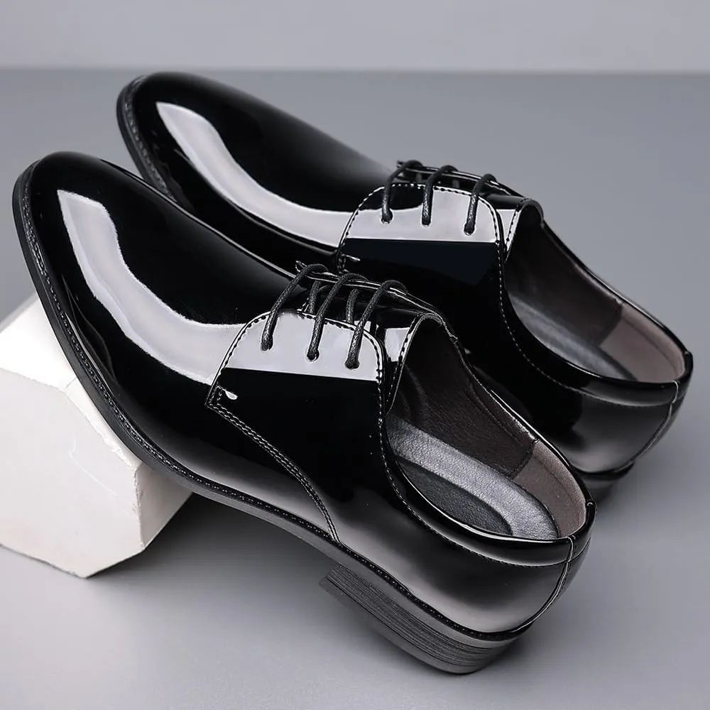 Italian Oxford Shoes for Men Luxury Patent Leather Wedding Shoes Pointed Toe Dress Shoes Classic Luxury Fashion Groom Shoes