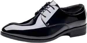 Italian Oxford Shoes for Men Luxury Patent Leather Wedding Shoes Pointed Toe Dress Shoes Classic Luxury Fashion Groom Shoes