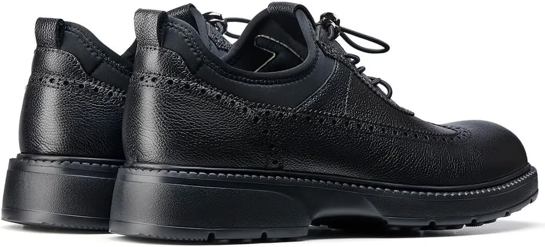 Jepsengord Men's Dress Shoes Casual Genuine Leather Wingtip Oxford Shoes Comfort Formal Business Wedding Derby Sneakers