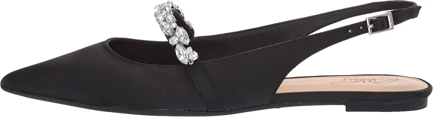 Jewel Badgley Mischka Bambi Pointed Toe Sling Back