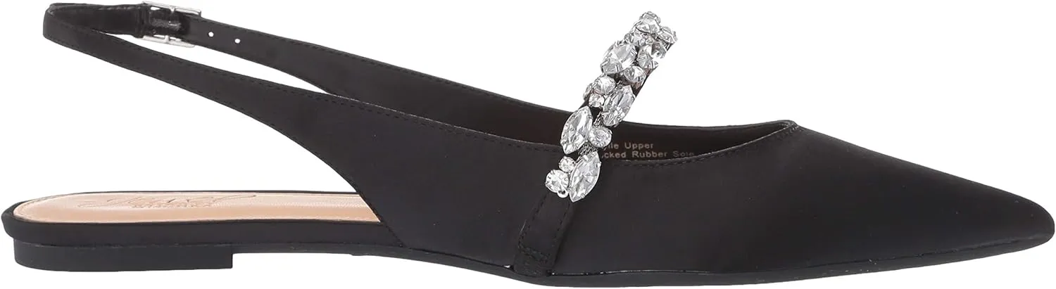 Jewel Badgley Mischka Bambi Pointed Toe Sling Back