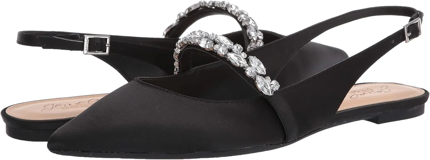 Jewel Badgley Mischka Bambi Pointed Toe Sling Back