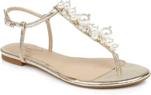 Jewel Badgley Mischka Larissa Flat Sandal