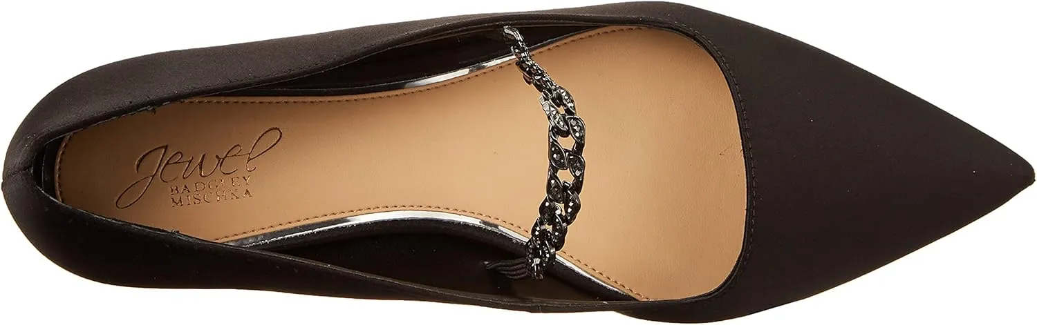 Jewel Badgley Mischka Women's Jaclyn Mary Jane Flat
