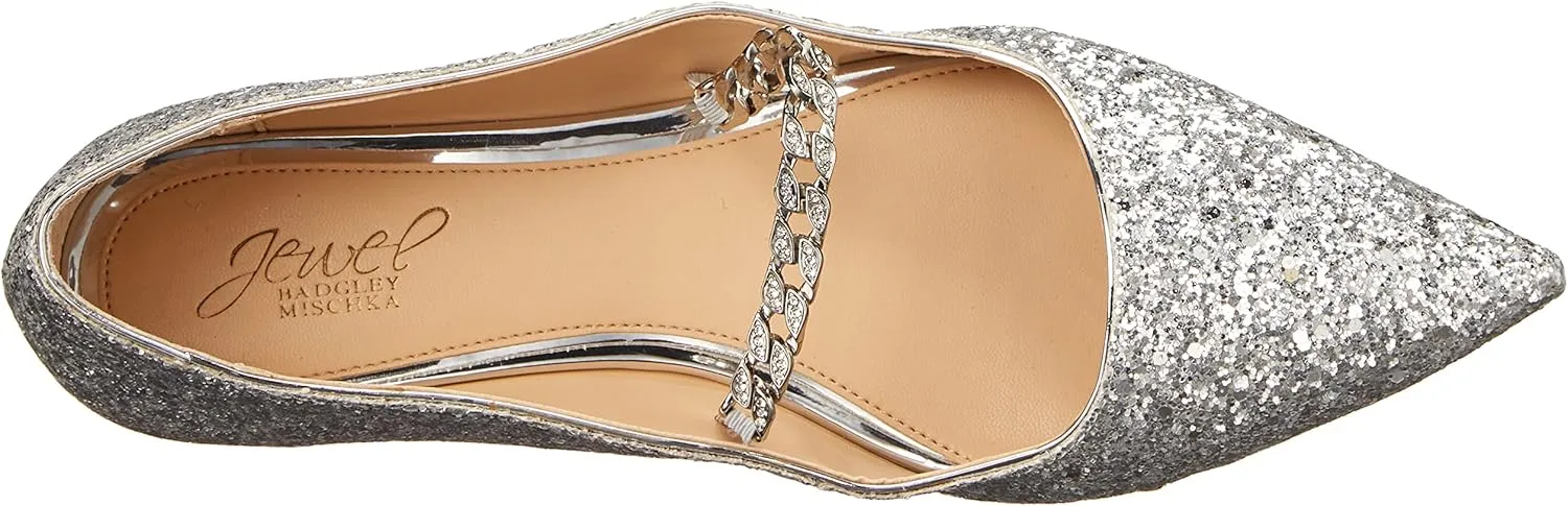 Jewel Badgley Mischka Women's Jaclyn Mary Jane Flat