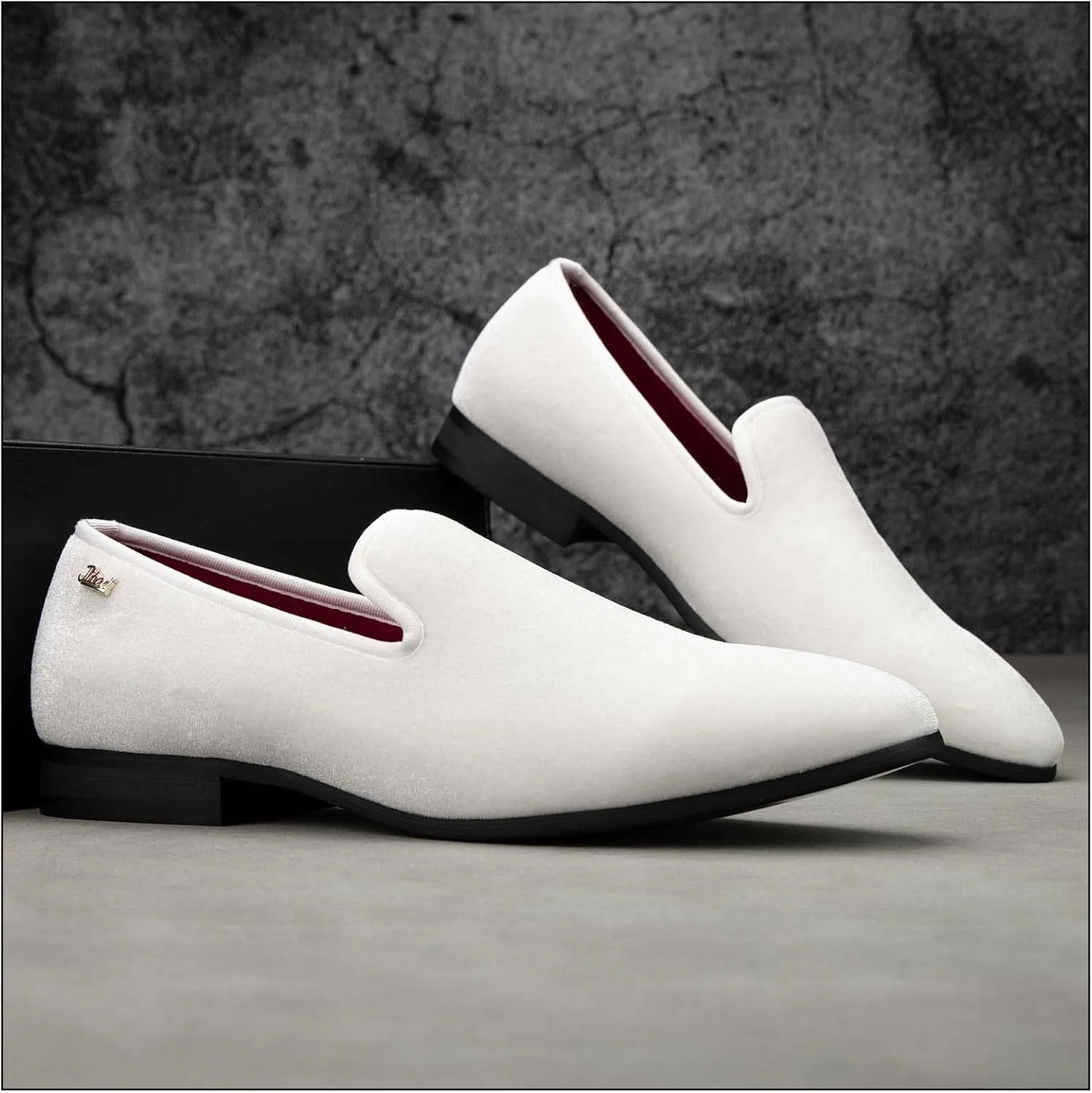 JITAI Men Loafers Slip-On Shoes for Men Fashion Dress Shoes Tuxedo Shoes