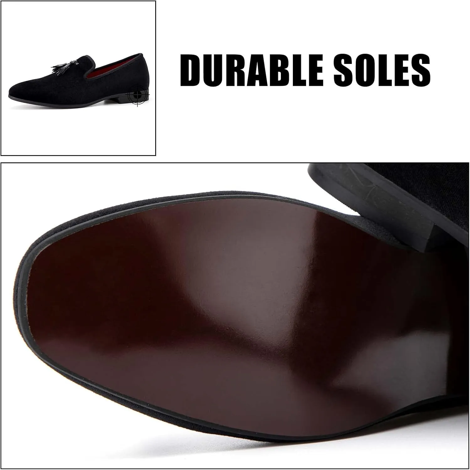 JITAI Men's Fashion Loafers Wedding Shoes Loafers for Men Party Shoes