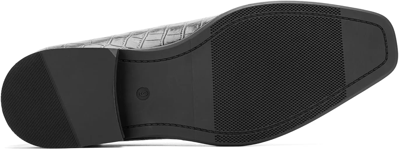 JITAI Men's Slip On Dress Casual Loafers with Tassel and Penny, Perfect for Weddings and Disco Nights, Fashionable Tuxedo Shoes with Comfortable Rubber Sole.