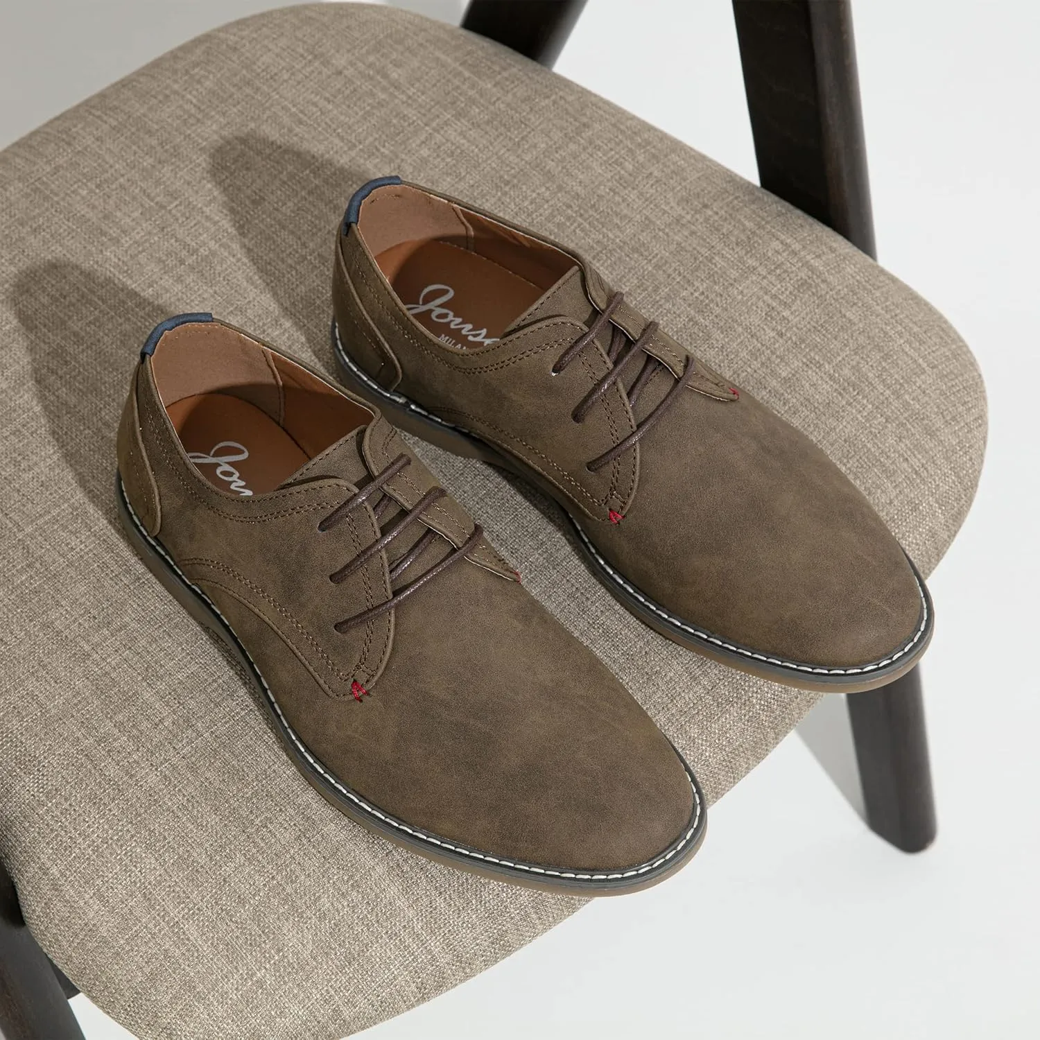 Jousen Men's Casual Dress Shoes Suede Business Classic Dress Shoes for Men